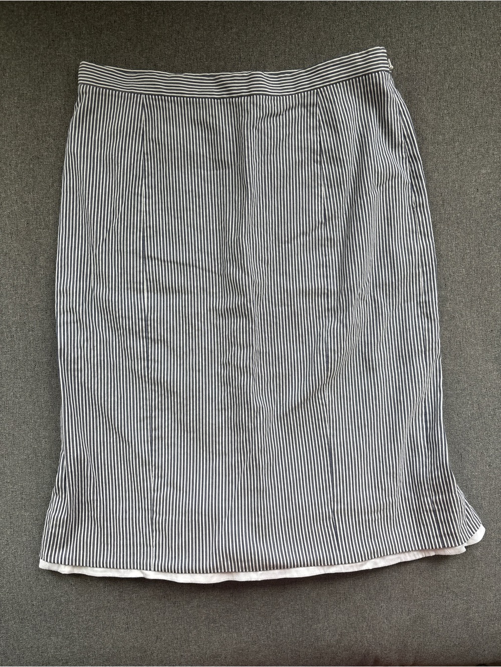 Etcetera blue & white striped skirt